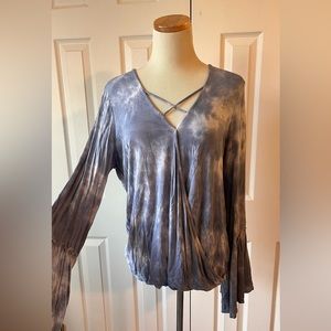 American Eagle Soft & Sexy Tie-Dye Print Blouse